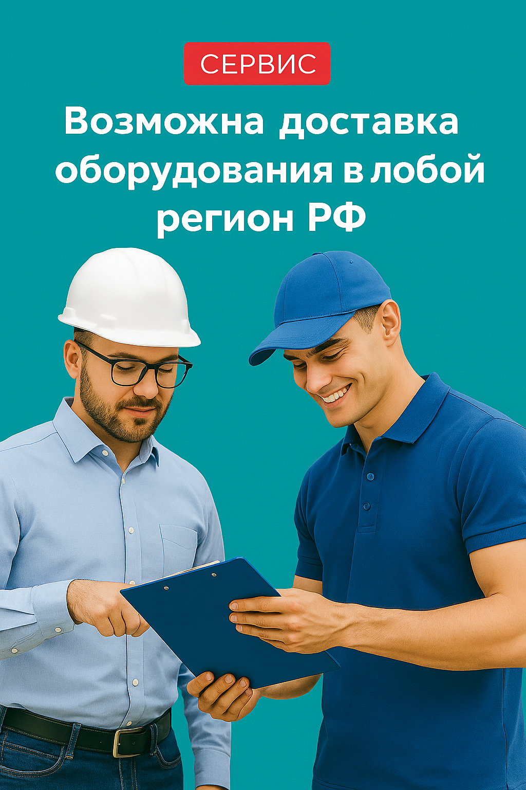 Доставка оборудования в любой регион РФ