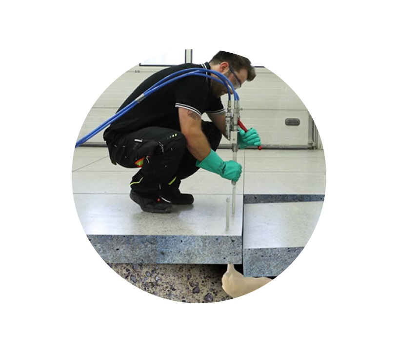 Подъем фундаментов<br> зданий и сооружений